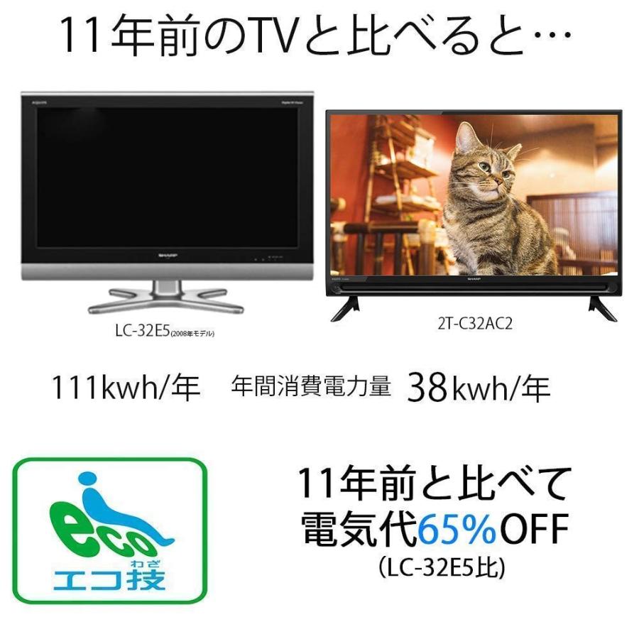 買得 EVIDENTHREEシャープ 32V型 液晶テレビ AQUOS ハイビジョン 直下