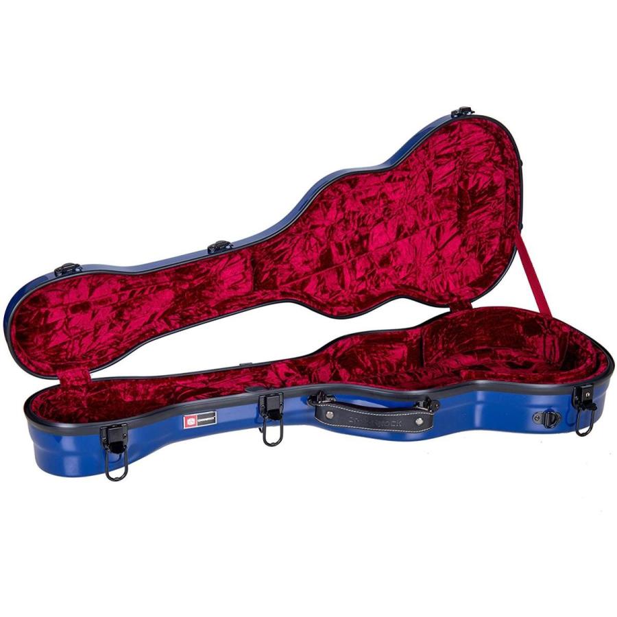 日本産 Crossrock Crf1000bunvbl ファイバーグラス製 バリトンウクレレ用ハードケース ネイビーブルー 上質で快適 Talentoindustrial Com