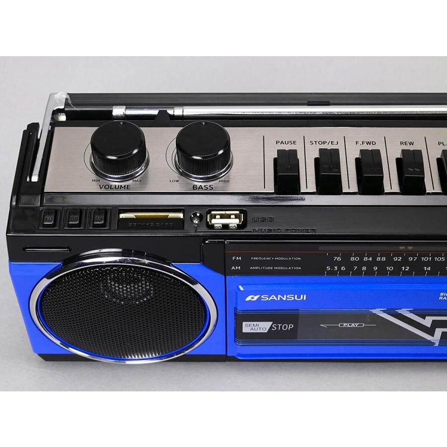 独創的独創的SANSUI Bluetooth搭載ラジカセUSB SDカードMP3再生対応