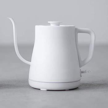 ハンドドリップケトル 電気ケトル ポット 白 おしゃれ ステンレス 電気ケトル ポット ドリップポット 電気ポット Evidenthreeのハンドドリップケトル コーヒードリップ 最大800ml Evidenthree