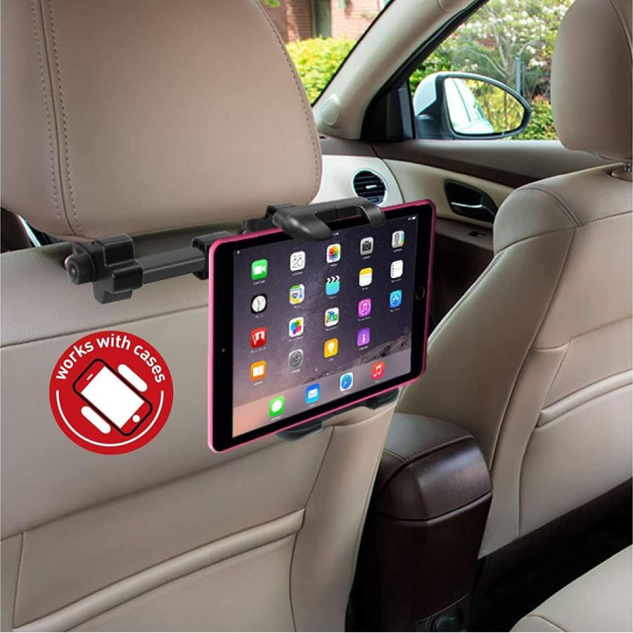 タブレット ホルダー 後部座席 リアモニター 車内で子供を静かにさせるアイテム スマホ タブレット対応ヘッドレスト 後部座席用車載ホルダー Evidenthree 通販 Yahoo ショッピング