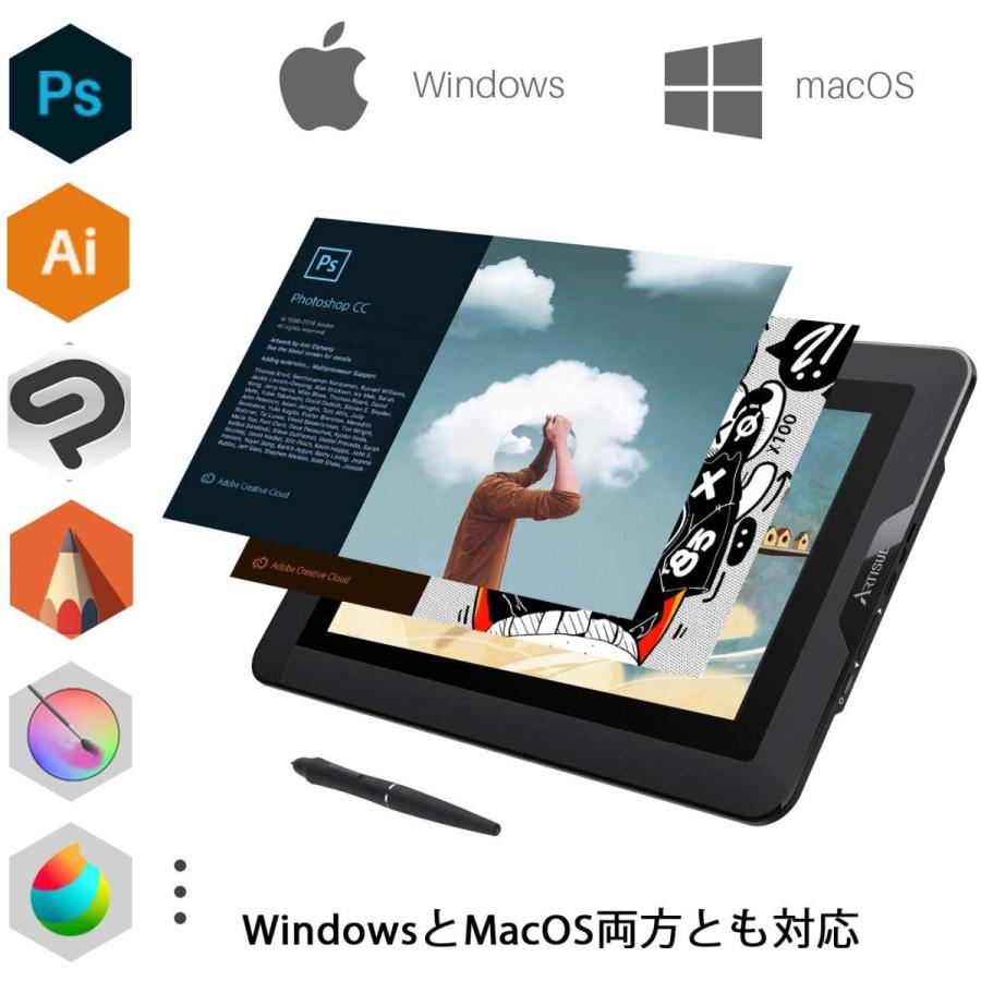 格安即決 Artisul 液タブ D13s 13 3インチ 充電不要ペン アンチグレアフィルム搭載 リングホイール付 拡大と縮小が可能 フルhd解像 公式の Www Teslaimagem Com Br