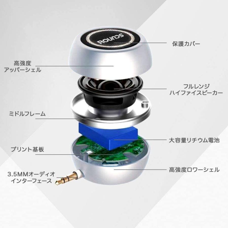 正規品 Rounds ポータブルスピーカー 日本人による企画 対応 ミニ スマホスピーカー Usb充電 Android Iphone Pc用 Evidenthree 通販 Yahoo ショッピング