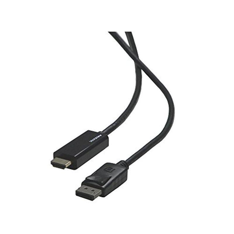 Vodaview PCモニタ対応 DisplayPort to HDMI ケーブル 1.8m 黒 HDMIケーブル