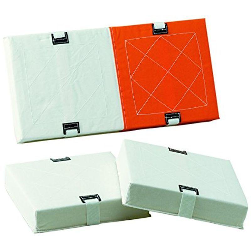 TOEI LIGHT(トーエイライト) ソフトダブルベースセット380 B3359 白・オレンジ 1塁:381×762×厚さ76mm2.3塁