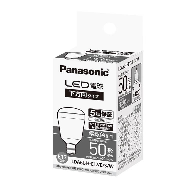 パナソニック Led電球 6 0w 電球色相当 Lda6l H E17 E S W Lda6lhe17esw イービレッジ 通販 Yahoo ショッピング