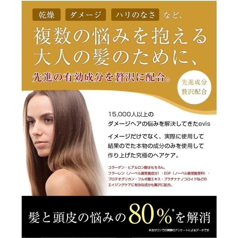 ノンシリコンシャンプー　ケラチントリートメント　集中ケア剤　ヘアオイルのセット くせ毛 美容室専売｜evis-suprevori｜04