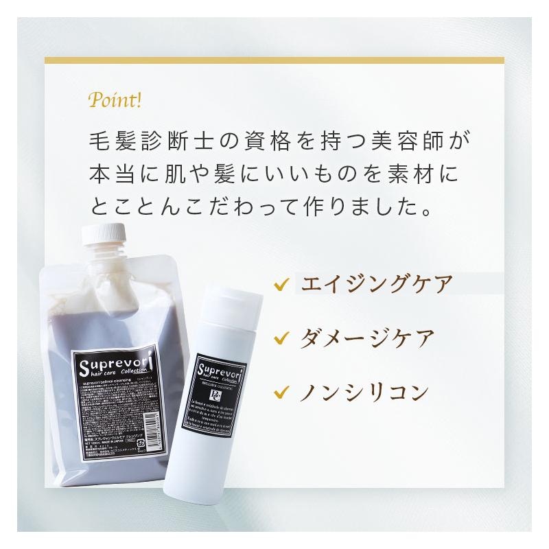 メリタン ヘマチン エイジングケア　シャンプー 美容室専売 スプレヴォリ・ヴェルモアクレンジング 1000ml×２　しっとりタイプ｜evis-suprevori｜04