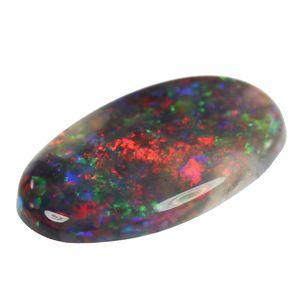 人気の赤斑(ふ)♪天然ブラックオパール 1.13ct ルース 《ov_180size