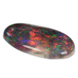 人気の赤斑(ふ)♪天然ブラックオパール 1.13ct ルース 《ov_180size