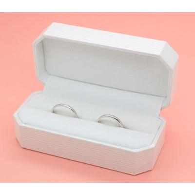 ペアリング(2本セット) 結婚指輪 マリッジリング 結婚記念 プラチナ900 二人のリングが合わせるとハート模様 《Lelier M0100》 日本製｜evj-cc｜02