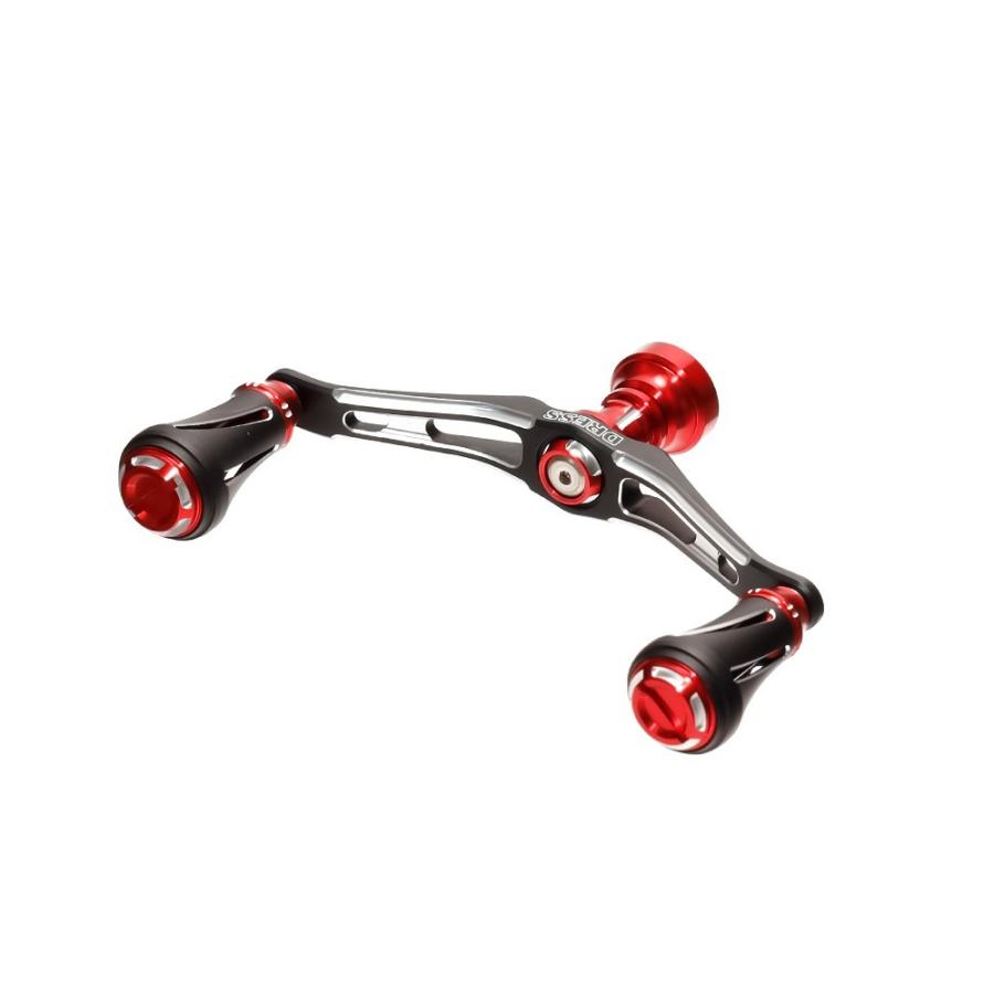 在庫あり Dress ドレス カスタムハンドル W ヴァーテックス 100mm 左右共用 ダイワ スピニングリール専用 Daiwa Laylax スピニングリールパーツ カラー マットブラック Captains Agency