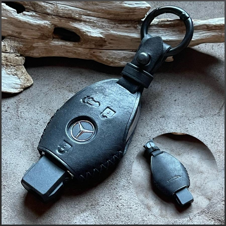 mercedesbenz メルセデスベンツ ベンツ CLA GLA Gクラス プッシュスタート車専用品 スマートキーケース スマートキーカバー レザー ハンドメイド キーケース | Mercedes-Benz | 02
