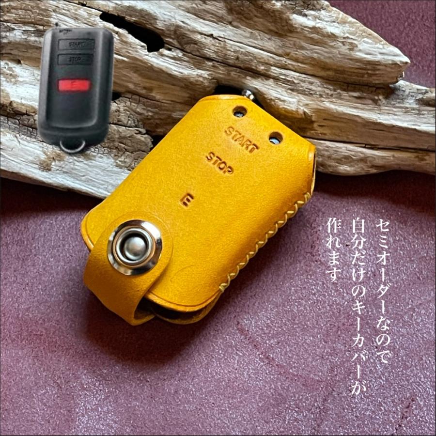 トヨタエンジンスターター タイプ2  スマートキーケース リモートスターター スマートキーカバー 本革 セミオーダー | トヨタ