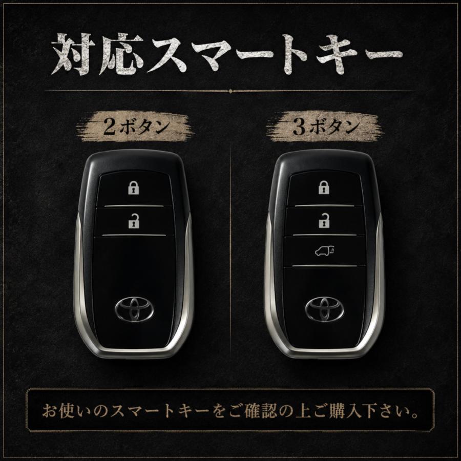 ランクル250  ハイエース9型 ヤリスクロス  ハリアー80系 プリウス65系 GRヤリス アクア  クラウンクロスオーバー スマートキーカバー スマートキーケース | トヨタ | 02