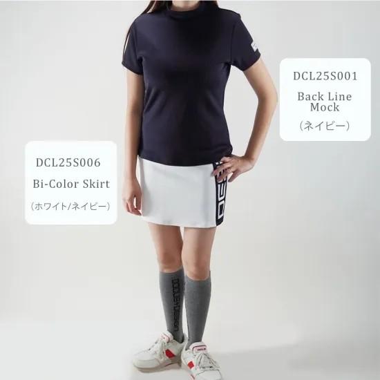 DOCUS ゴルフウェア ドゥーカス バイカラー スカート 2025 春夏