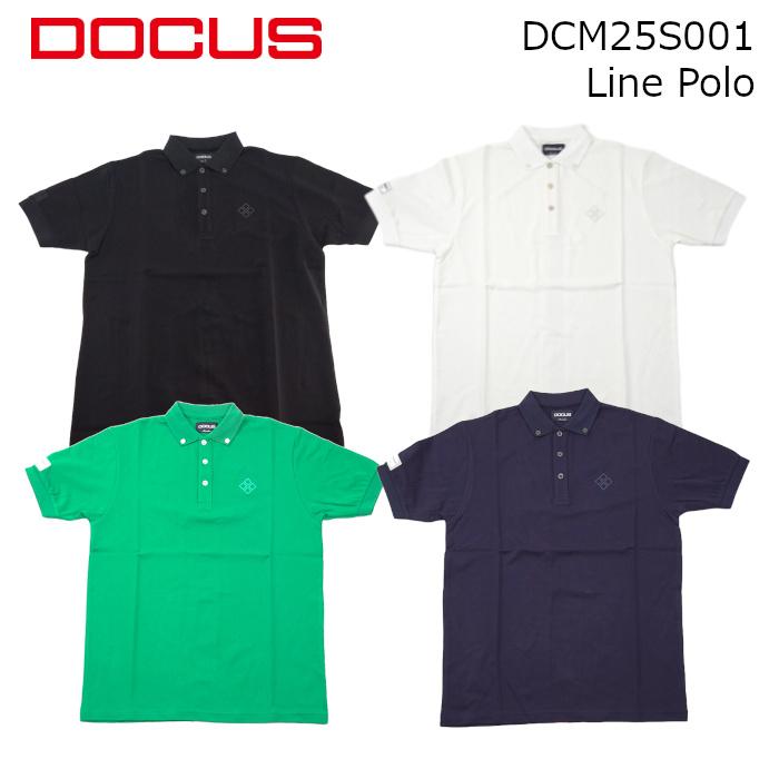 新品　DOCUS ドゥーカス ポロシャツ　バックラインポロシャツ DOCUS ゴルフウェア ドゥーカス ライン ポロシャツ 2025 春夏