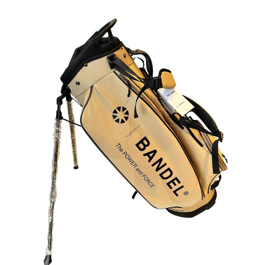 BANDEL バンデル ゴルフバッグ キャディバッグ ゴールド・ホワイト 限定品 elite grips（エリートグリップ） キャディバッグ【数量限定