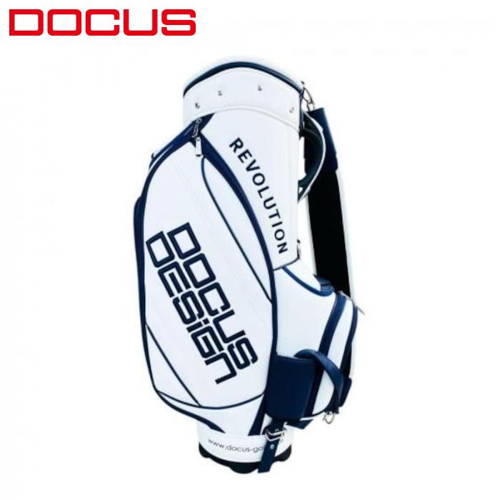 DOCUS（ドゥーカス） キャディバッグ ホワイトネイビー DCC770 TOUR