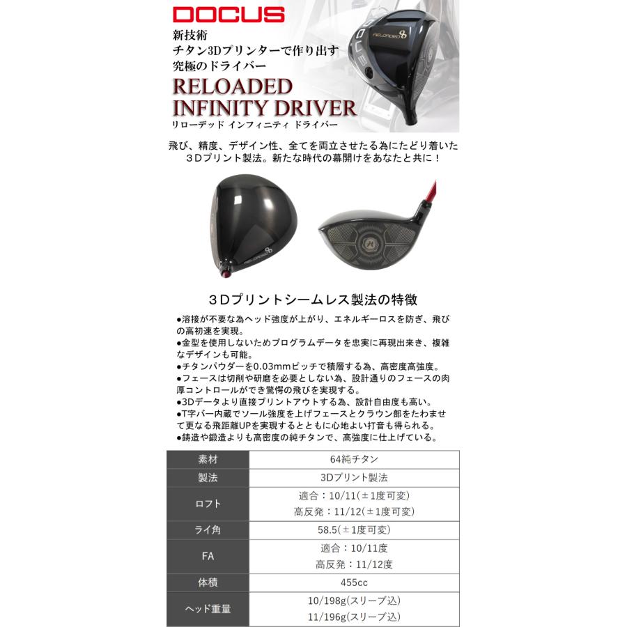 ドゥーカス ドライバー インフィニティ | シンカグラファイト ループ バブルライト EV カスタムクラブ オーダーメイド | DOCUS | 03