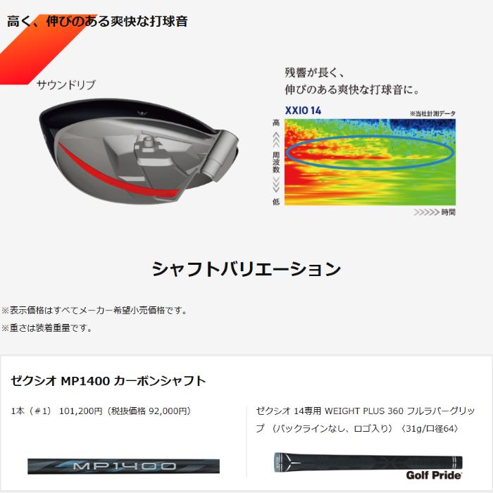 XXIO ゼクシオ14 ドライバー ダンロップ MP1400 メンズ 右利き用