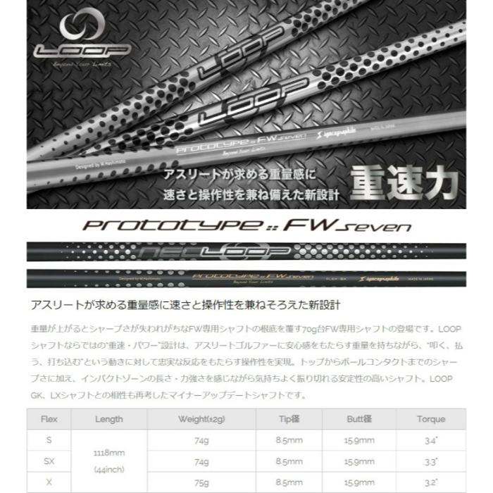 PXG フェアウェイウッド ライトニング | シンカグラファイト ネオ ループ FW7 セブン | ヘッドカバー付き オーダーメイド カスタムクラブの画像