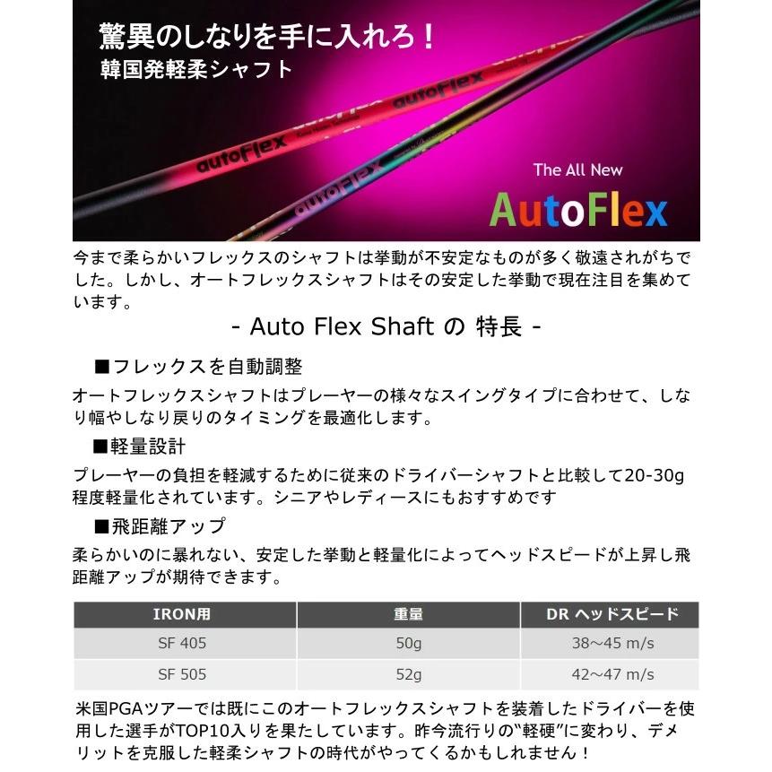 オートフレックスアイアン用シャフト6本セット