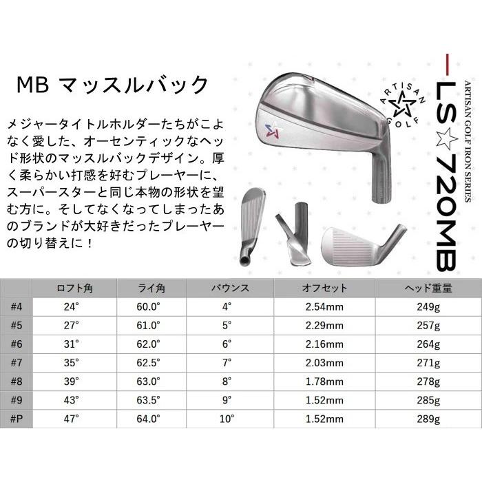 アーティザン LS 720 アイアンセット | グラファイトデザイン ラウネ