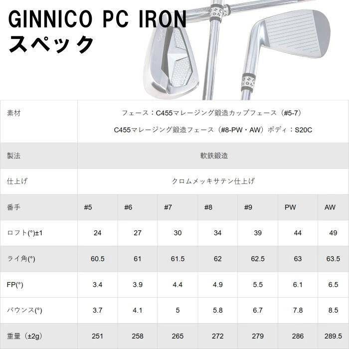 GINNICO ジニコ アイアンセット PC | ドミナーレ ベストドライブ 