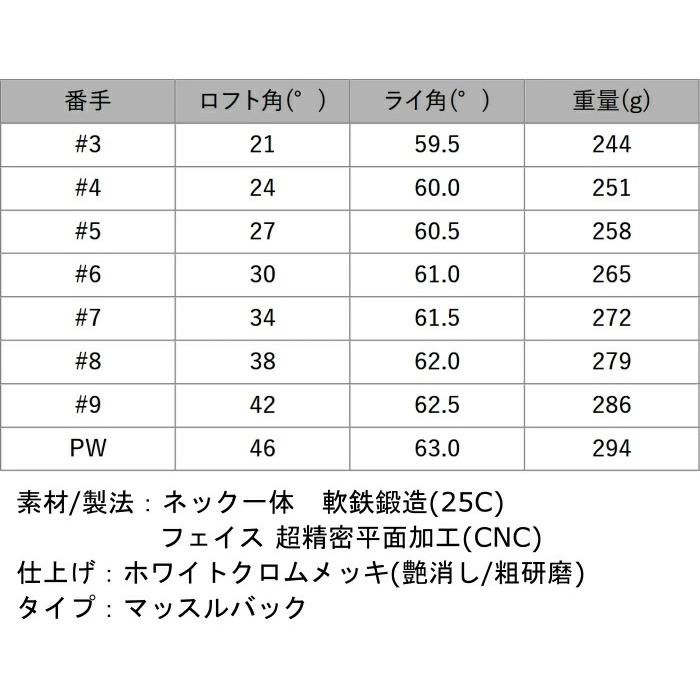 MYSTERY（ミステリー） アイアンセット MC-12MF | オートフレックス