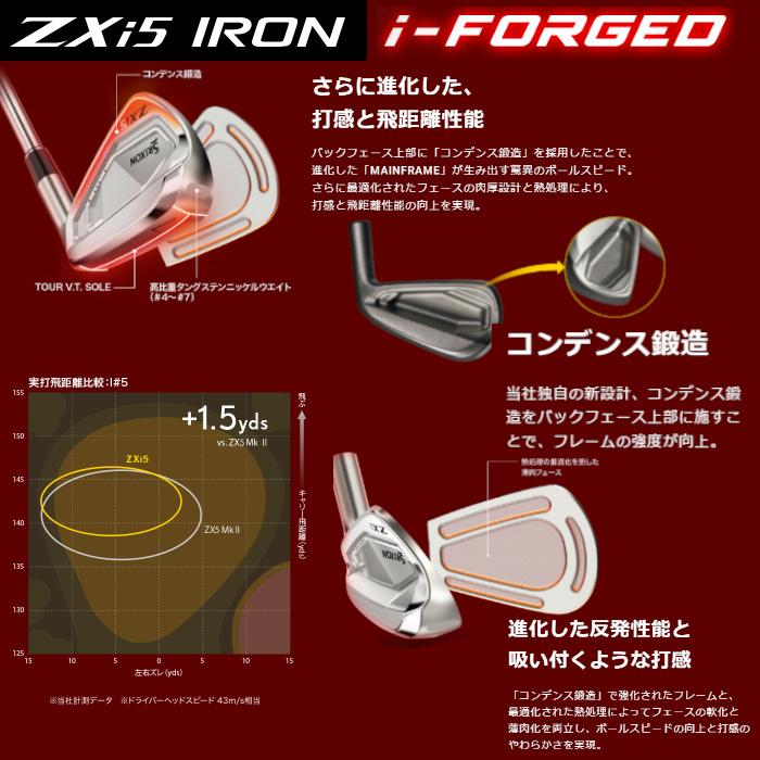 スリクソン ZXi5 アイアン 2024 (6-PW) 5本セット ダンロップ スリクソン ZXi5 アイアン 2024 (6-PW) 5本セット ダンロップ
