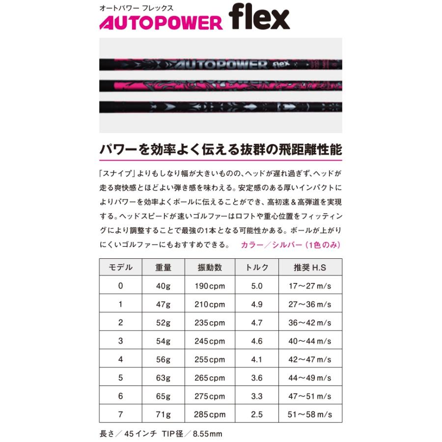 オートパワー フレックス シャフト ジニコ 純正 スリーブ付 正規販売店 イオンスポーツ ■GINNICOの画像