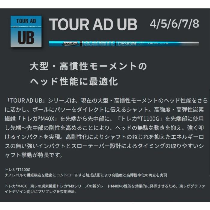テーラーメイド ドライバー 対応 スリーブ付 ツアーAD UB グラファイト