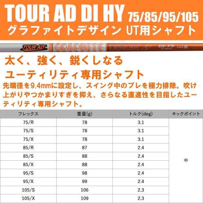 ミステリー C-HT 911 ユーティリティ | グラファイトデザイン ツアーAD DI HB | オーダーメイド カスタムクラブ_3