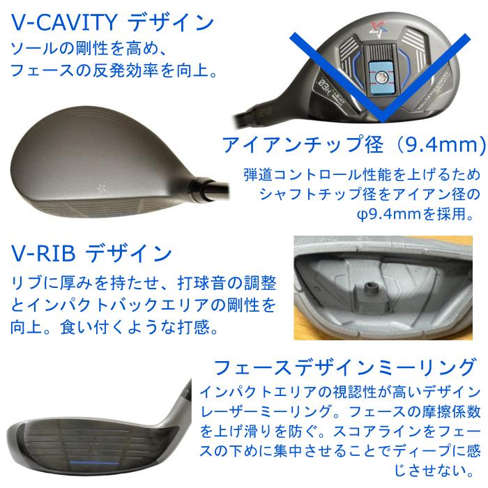 [予約６月発売] ロイヤルコレクション×アーティザン コラボ ハイブリッド LS-HY | USTマミヤ リンク EX HY | ヘッドカバー付き オーダーメイド カスタムクラブ_2