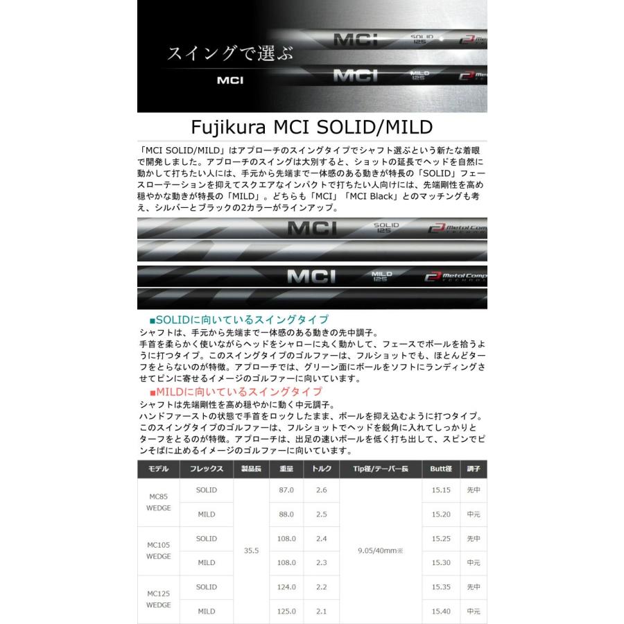 カスタムクラブ】アーティザンウェッジ × フジクラシャフト MCI 