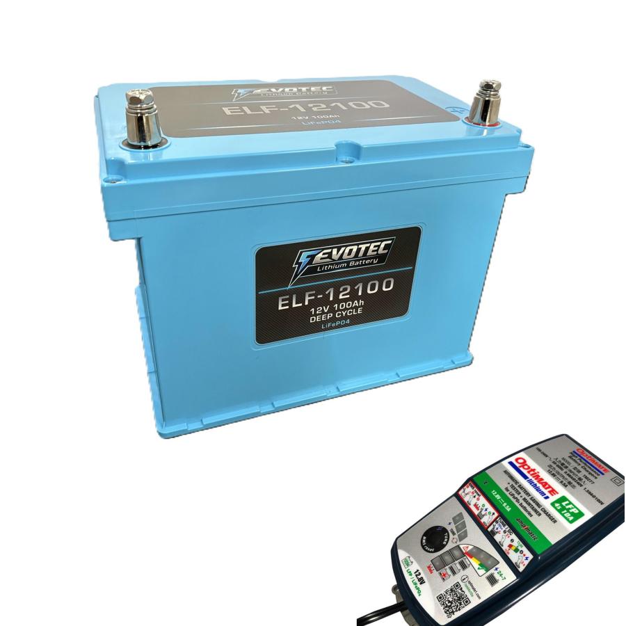 12V 100Ah LiFePO4リチウムバッテリー ELF-12100 ブルートゥース 防水