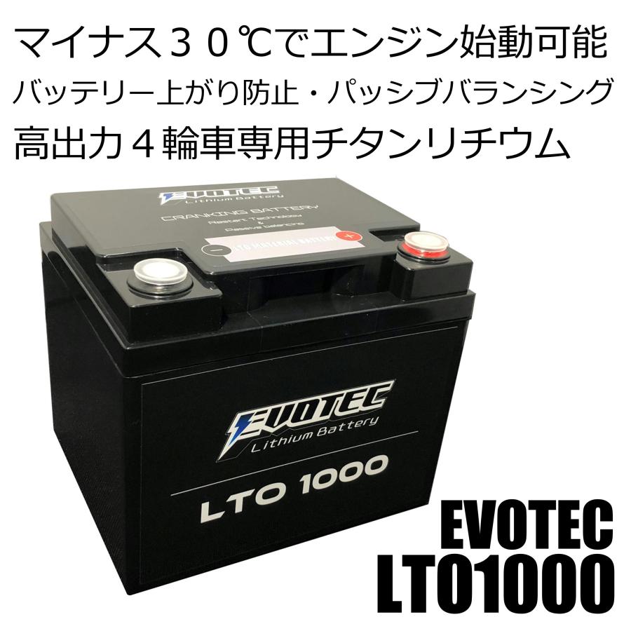 LTO-1000 クルマ専用 ‐30℃でエンジン始動可能、パッシブバランス、高 