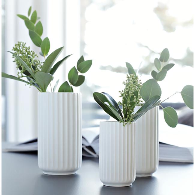 LYNGBY PORCELAEN 花瓶 12㎝ ブラック 北欧花瓶 Lyngby Porcelaen フラワーベース・ブラック H12cm