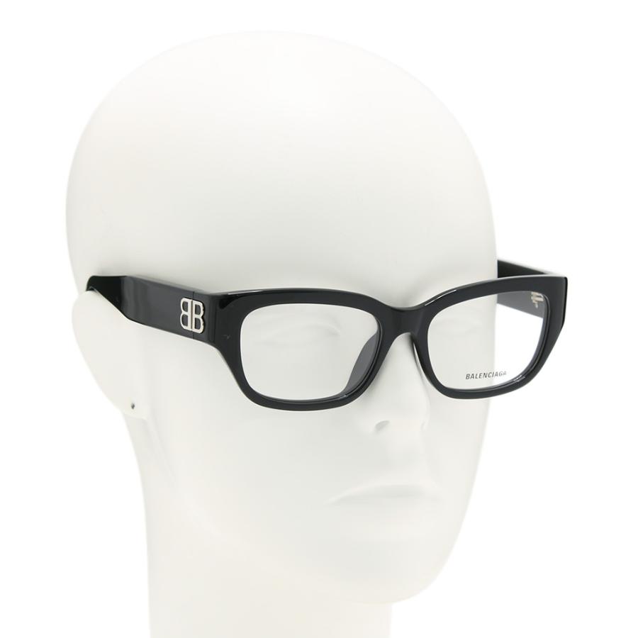 国内正規品 バレンシアガ メガネ 眼鏡 フレーム のみ BB0364OA-001 ブラック アジアンフィット レディース BALENCIAGAの画像