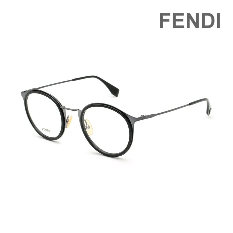 FENDI（フェンディ） メガネ フレーム FF M0023 V81 48 ブラック