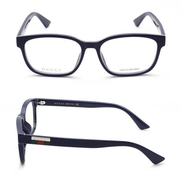 即納/大容量 グッチ メガネ 眼鏡 フレーム のみ GG0749OA-003 ブルー アジアンフィット メンズ レディース ユニセックス GUCCI