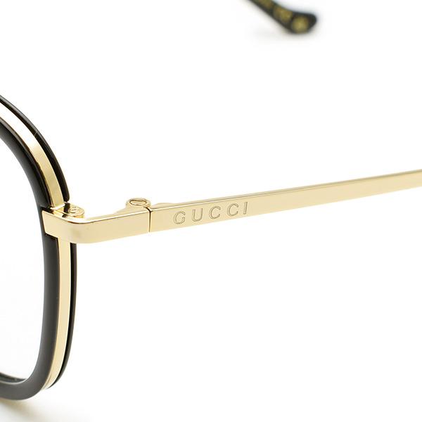 グッチ メガネ 眼鏡 フレーム のみ GG0955OA-001 ブラック/ゴールド