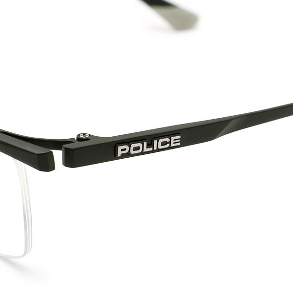 国内正規品 ポリス メガネ 眼鏡 フレーム のみ VPLL52J-0531 ブラック 