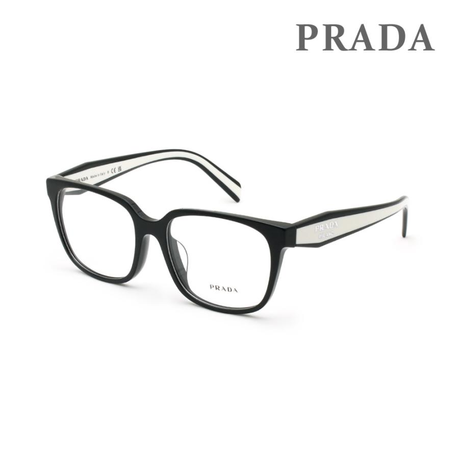 プラダ メガネフレーム のみ PR17ZVF-1AB1O1 55 ブラック アジアンフィット レディース 眼鏡 PRADA VPR 17Z-F 1AB-1O1