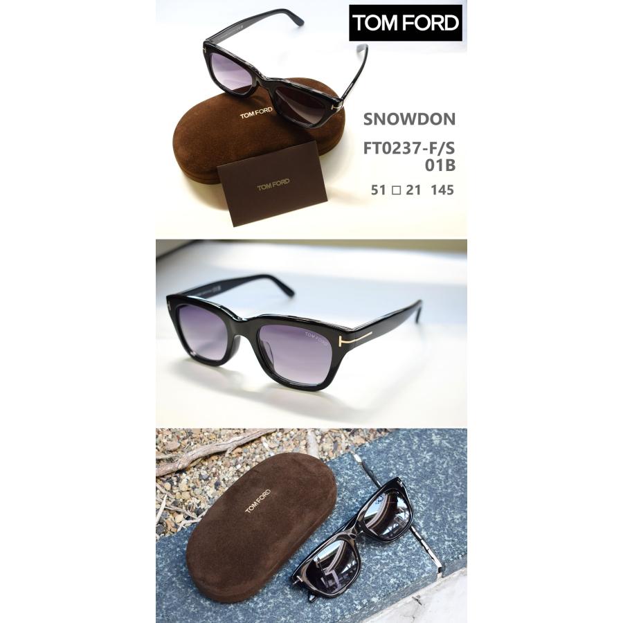 トムフォード サングラス FT0237-F/S 01B 51 ブラック TOM FORD メンズ アジアンフィット 正規品 TF237-F Snowdon スノードン｜ew-by-tclub｜06