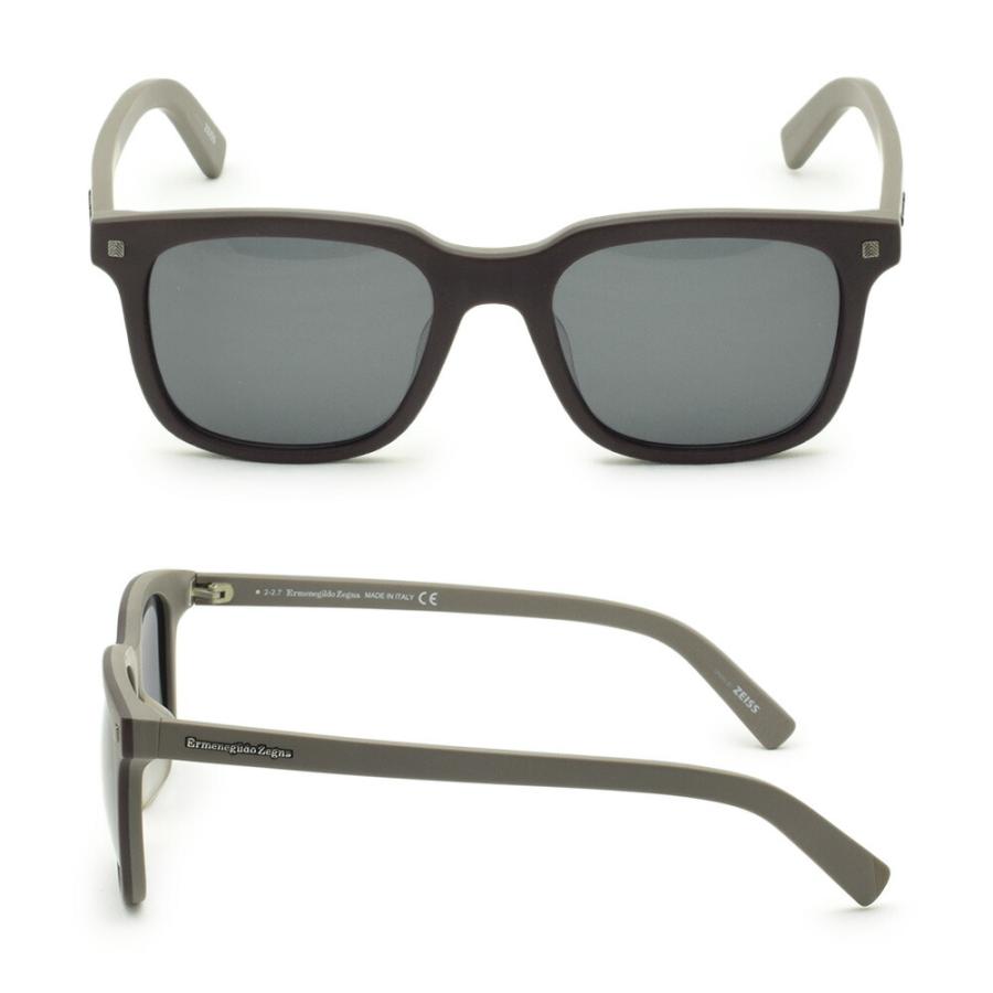 Ermenegildo Zegna ブラウン サングラス ZEGNA エルメネジルド・ゼニア サングラス EZ0090-F/S-50J