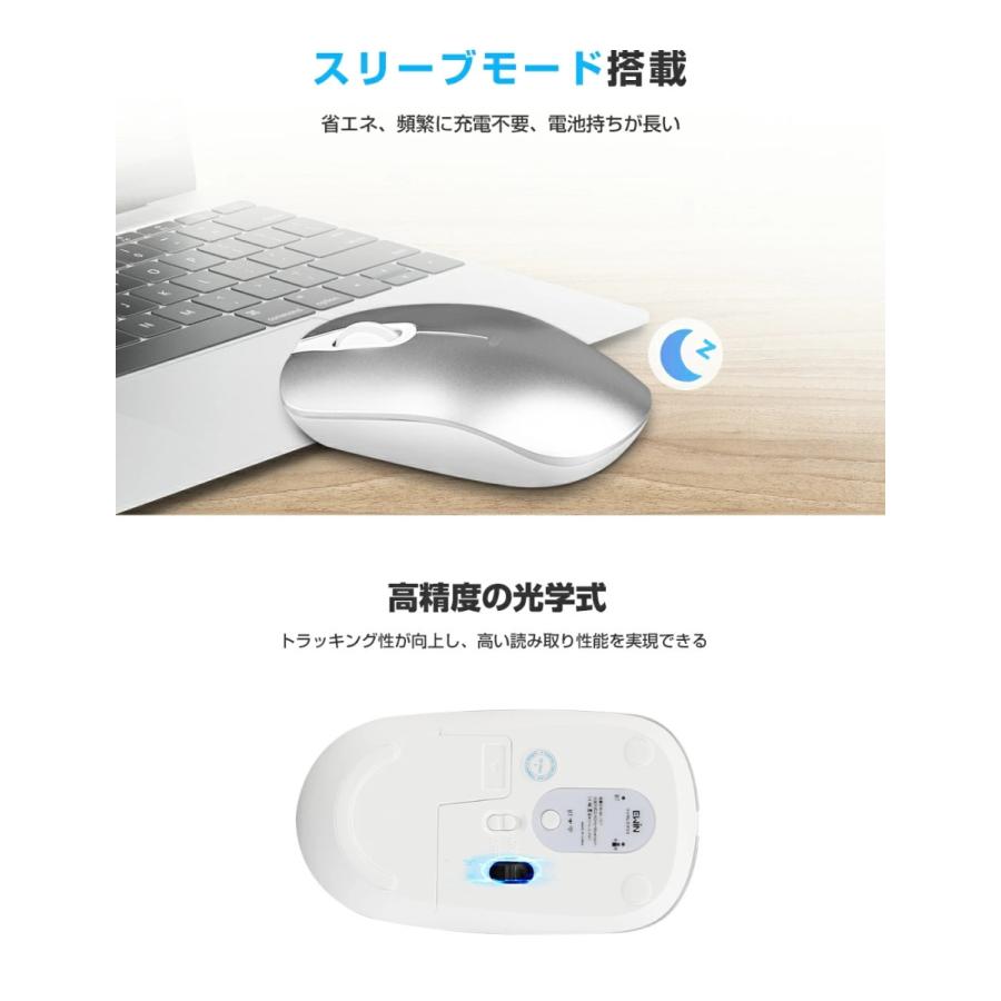 【ワイヤレスマウスセット】 キーボードワイヤレス  Bluetooth5.0+2.4Gワイヤレスマウス iPad キーボード 日本語配列 軽量 小型 iPhone mac ios Windows 対応｜ewin｜16