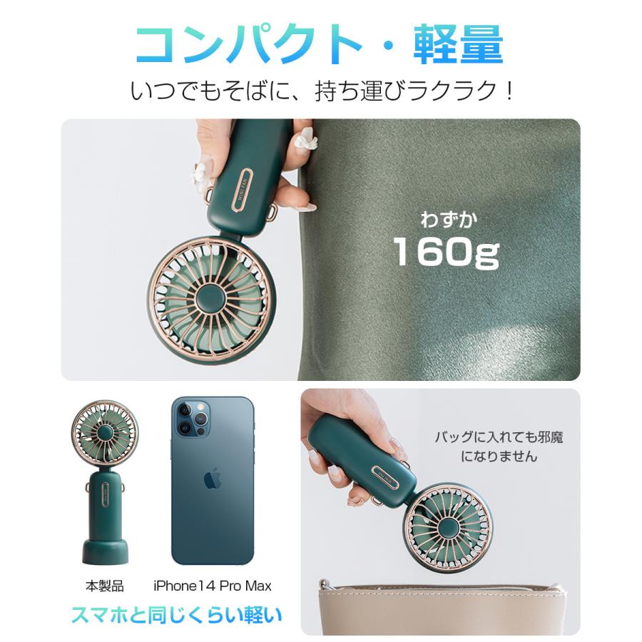 爆風ハンディファン  携帯扇風機 小型 強風 静音 手持ち 卓上 首かけ ミニファン 軽量 折りたたみ式 風量100段階 ストラップ付 通勤 通学 アウトドア 熱中症対策 ギフト プレゼント 父の日 母の日 誕生日 男女兼用 送料無料 USB扇風機 手持ち 卓上扇風機 首掛け風機 強力 ミニ扇風機 ハンディ
