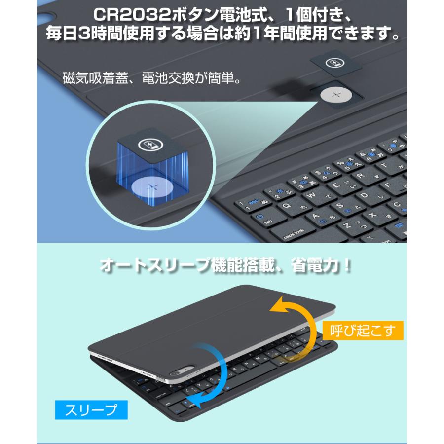 iPad A16 11世代 第10世代 10.9インチ キーボード ケース 日本語配列